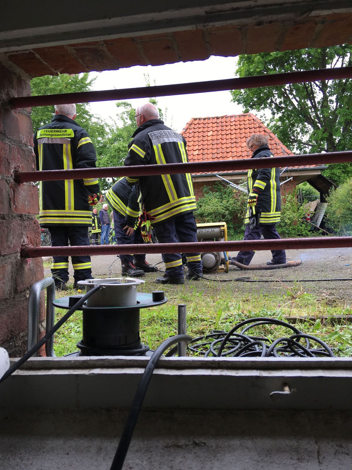 Wasserschaden durch Starkregen - Freiwillige Feuerwehr Aldrans