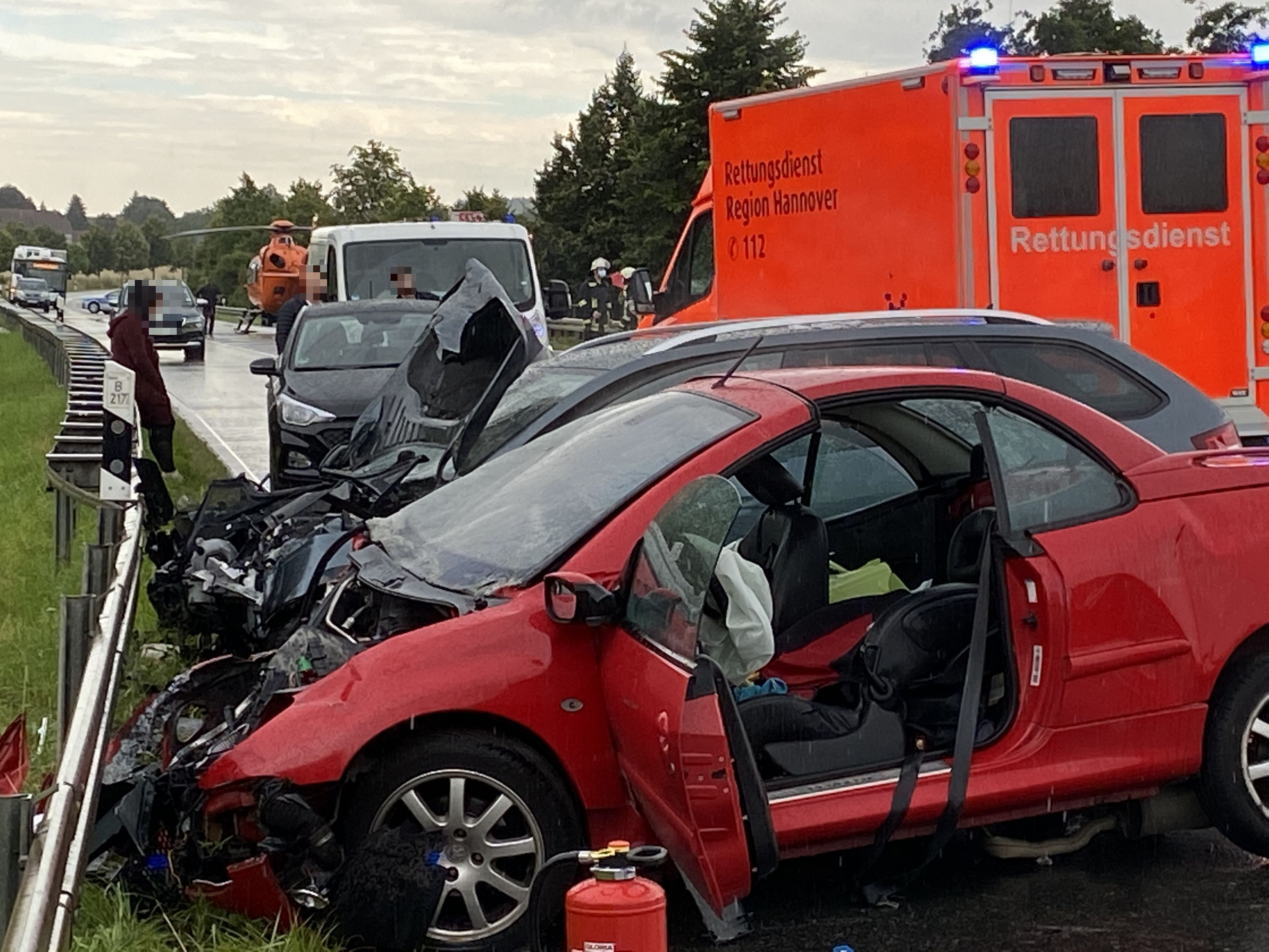 Leine On De Leinetal Online News Vier Autos Verunfallt Auf Der B217